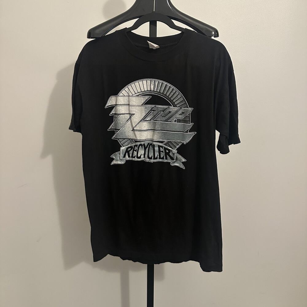 Vintage 1991 ZZ Top Recycler World Tour T Shirt Mens XL Bud Light Single Stitch